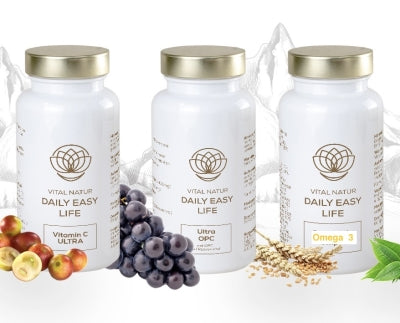 ABO Vitamin C / OPC / Krillöl Omega 3/D3+K2 Vital Natur